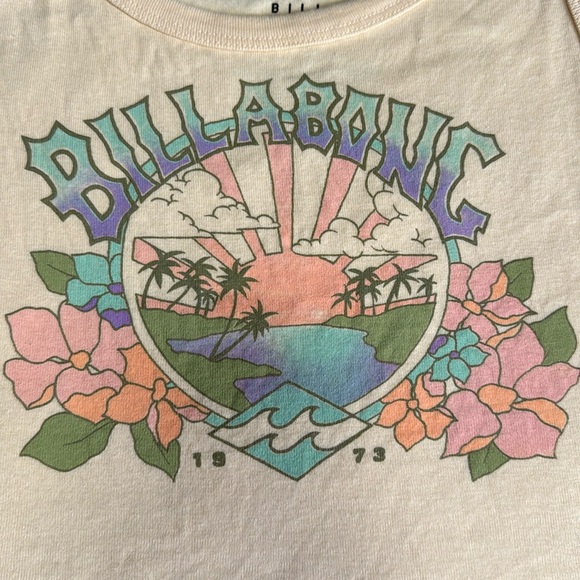 Billabong Yellow Cropped Tank Top - Picture 2 of 6